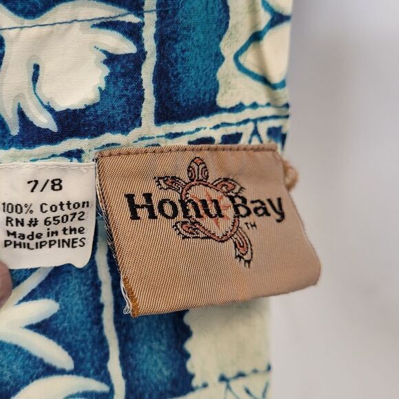 VINTAGE 90s Hawaiian print sleeveless mini shift dress S - Picture 4 of 8